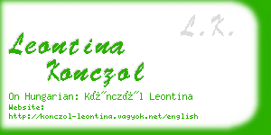 leontina konczol business card